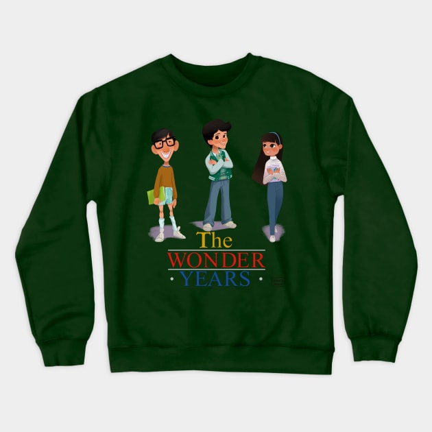 The wonder years Crewneck Sweatshirt by davidpavon